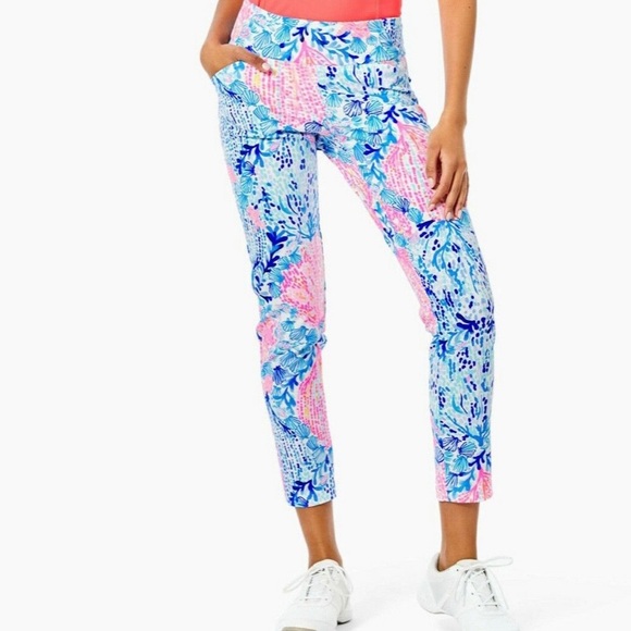 Lilly Pulitzer Pants - NWT Lilly Pulitzer Pants Luxletic Corso UPF 50+ Commotion in the Ocean